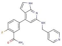 2-fluoro-5-{6-[(pyridin-4-ylmethyl)amino]-1H-pyrrolo[2,3-b]pyridin-4-yl}benzamide