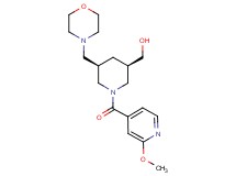 [(3R*,5R*)-1-(2-methoxyisonicotinoyl)-5-(4-morpholinylmethyl)-3-piperidinyl]methanol