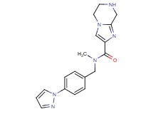N-methyl-N-[4-(1H-pyrazol-1-yl)benzyl]-5,6,7,8-tetrahydroimidazo[1,2-a]pyrazine-2-carboxamide