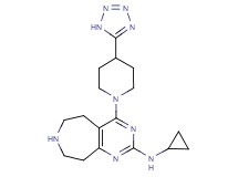 N-cyclopropyl-4-[4-(1H-tetrazol-5-yl)piperidin-1-yl]-6,7,8,9-tetrahydro-5H-pyrimido[4,5-d]azepin-2-amine