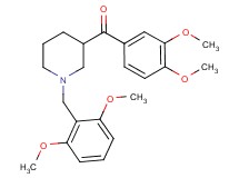 [1-(2,6-dimethoxybenzyl)-3-piperidinyl](3,4-dimethoxyphenyl)methanone