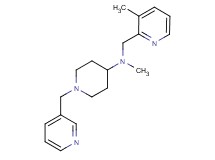 N-methyl-N-[(3-methylpyridin-2-yl)methyl]-1-(pyridin-3-ylmethyl)piperidin-4-amine