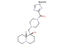 (1R,9aR)-1-{[4-(1H-1,2,4-triazol-3-ylcarbonyl)piperazin-1-yl]methyl}octahydro-2H-quinolizin-1-ol