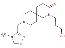 2-(3-hydroxypropyl)-9-[(4-methyl-4H-1,2,4-triazol-3-yl)methyl]-2,9-diazaspiro[5.5]undecan-3-one