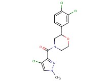 4-[(4-chloro-1-methyl-1H-pyrazol-3-yl)carbonyl]-2-(3,4-dichlorophenyl)morpholine