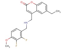 4-{[(2,3-difluoro-4-methoxybenzyl)amino]methyl}-6-ethyl-2H-chromen-2-one