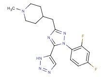 4-{[1-(2,4-difluorophenyl)-5-(1H-1,2,3-triazol-5-yl)-1H-1,2,4-triazol-3-yl]methyl}-1-methylpiperidine