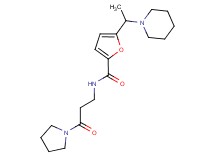 N-(3-oxo-3-pyrrolidin-1-ylpropyl)-5-(1-piperidin-1-ylethyl)-2-furamide