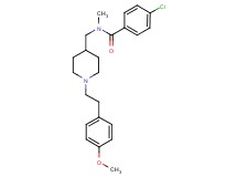 4-chloro-N-({1-[2-(4-methoxyphenyl)ethyl]-4-piperidinyl}methyl)-N-methylbenzamide