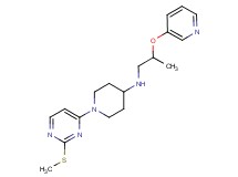 1-[2-(methylthio)pyrimidin-4-yl]-N-[2-(pyridin-3-yloxy)propyl]piperidin-4-amine
