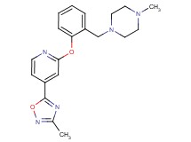 1-methyl-4-(2-{[4-(3-methyl-1,2,4-oxadiazol-5-yl)pyridin-2-yl]oxy}benzyl)piperazine