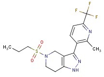3-[2-methyl-6-(trifluoromethyl)pyridin-3-yl]-5-(propylsulfonyl)-4,5,6,7-tetrahydro-1H-pyrazolo[4,3-c]pyridine