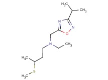 N-ethyl-N-[(3-isopropyl-1,2,4-oxadiazol-5-yl)methyl]-3-(methylthio)butan-1-amine