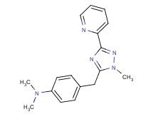 N,N-dimethyl-4-[(1-methyl-3-pyridin-2-yl-1H-1,2,4-triazol-5-yl)methyl]aniline