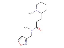 N-(3-isoxazolylmethyl)-N-methyl-3-(1-methyl-2-piperidinyl)propanamide