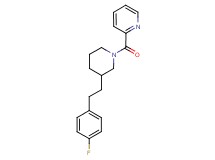 2-({3-[2-(4-fluorophenyl)ethyl]-1-piperidinyl}carbonyl)pyridine