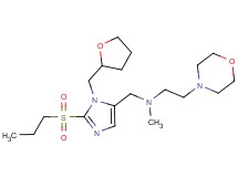 N-methyl-2-(4-morpholinyl)-N-{[2-(propylsulfonyl)-1-(tetrahydro-2-furanylmethyl)-1H-imidazol-5-yl]methyl}ethanamine