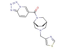 6-{[(1S*,5R*)-3-(1,3-thiazol-4-ylmethyl)-3,6-diazabicyclo[3.2.2]non-6-yl]carbonyl}tetrazolo[1,5-a]pyridine