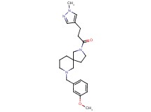 7-(3-methoxybenzyl)-2-[3-(1-methyl-1H-pyrazol-4-yl)propanoyl]-2,7-diazaspiro[4.5]decane