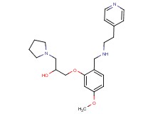 1-[5-methoxy-2-({[2-(4-pyridinyl)ethyl]amino}methyl)phenoxy]-3-(1-pyrrolidinyl)-2-propanol