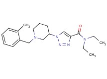 N,N-diethyl-1-[1-(2-methylbenzyl)-3-piperidinyl]-1H-1,2,3-triazole-4-carboxamide