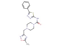 4-[(5-methyl-1,2,4-oxadiazol-3-yl)methyl]-N-(5-phenyl-1,3,4-thiadiazol-2-yl)piperazine-1-carboxamide