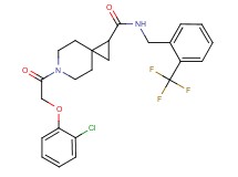 6-[(2-chlorophenoxy)acetyl]-N-[2-(trifluoromethyl)benzyl]-6-azaspiro[2.5]octane-1-carboxamide