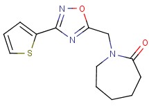 1-{[3-(2-thienyl)-1,2,4-oxadiazol-5-yl]methyl}-2-azepanone