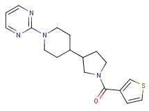 2-{4-[1-(3-thienylcarbonyl)-3-pyrrolidinyl]-1-piperidinyl}pyrimidine