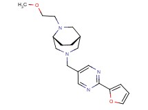 (1S*,5R*)-3-{[2-(2-furyl)-5-pyrimidinyl]methyl}-6-(2-methoxyethyl)-3,6-diazabicyclo[3.2.2]nonane