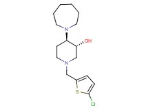 (3R*,4R*)-4-(1-azepanyl)-1-[(5-chloro-2-thienyl)methyl]-3-piperidinol