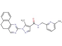 1-(5,6-dihydrobenzo[h]quinazolin-2-yl)-5-methyl-N-[(6-methyl-2-pyridinyl)methyl]-1H-pyrazole-4-carboxamide