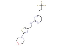 N-[(2-morpholin-4-yl-1,3-thiazol-4-yl)methyl]-4-(3,3,3-trifluoropropyl)pyrimidin-2-amine