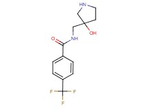 N-[(3-hydroxy-3-pyrrolidinyl)methyl]-4-(trifluoromethyl)benzamide