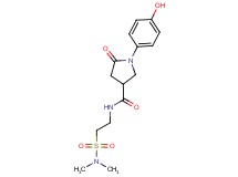 N-{2-[(dimethylamino)sulfonyl]ethyl}-1-(4-hydroxyphenyl)-5-oxopyrrolidine-3-carboxamide