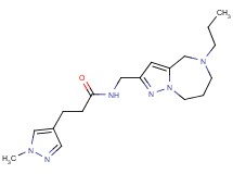 3-(1-methyl-1H-pyrazol-4-yl)-N-[(5-propyl-5,6,7,8-tetrahydro-4H-pyrazolo[1,5-a][1,4]diazepin-2-yl)methyl]propanamide