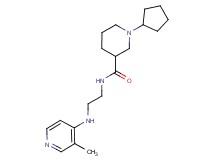 1-cyclopentyl-N-{2-[(3-methyl-4-pyridinyl)amino]ethyl}-3-piperidinecarboxamide