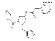 (4S)-N-ethyl-1-(3-furylmethyl)-4-[(pyridin-3-ylacetyl)amino]-L-prolinamide