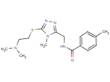 N-[(5-{[2-(dimethylamino)ethyl]thio}-4-methyl-4H-1,2,4-triazol-3-yl)methyl]-4-methylbenzamide
