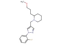 1-{[1-(2-fluorophenyl)-1H-pyrazol-4-yl]methyl}-2-(3-methoxypropyl)piperidine
