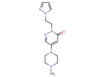 5-(4-methyl-1-piperazinyl)-2-[2-(1H-pyrazol-1-yl)ethyl]-3(2H)-pyridazinone