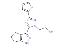2-[3-(2-furyl)-5-(1,4,5,6-tetrahydrocyclopenta[c]pyrazol-3-yl)-1H-1,2,4-triazol-1-yl]ethanol