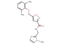 5-[(2,6-dimethylphenoxy)methyl]-N-[(1-methyl-1H-imidazol-2-yl)methyl]-3-isoxazolecarboxamide
