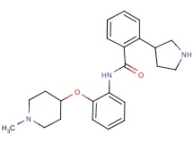 N-{2-[(1-methyl-4-piperidinyl)oxy]phenyl}-2-(3-pyrrolidinyl)benzamide
