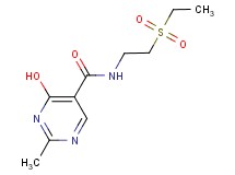 N-[2-(ethylsulfonyl)ethyl]-4-hydroxy-2-methylpyrimidine-5-carboxamide