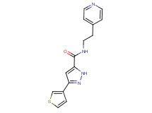 N-(2-pyridin-4-ylethyl)-3-(3-thienyl)-1H-pyrazole-5-carboxamide