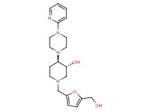 (3R*,4R*)-1-{[5-(hydroxymethyl)-2-furyl]methyl}-4-[4-(2-pyridinyl)-1-piperazinyl]-3-piperidinol