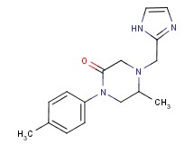 4-(1H-imidazol-2-ylmethyl)-5-methyl-1-(4-methylphenyl)-2-piperazinone