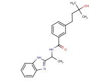 N-[1-(1H-benzimidazol-2-yl)ethyl]-3-(3-hydroxy-3-methylbutyl)benzamide