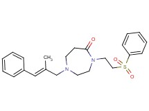 1-[(2E)-2-methyl-3-phenyl-2-propen-1-yl]-4-[2-(phenylsulfonyl)ethyl]-1,4-diazepan-5-one